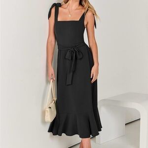 Elegant Black Sleeveless Dress